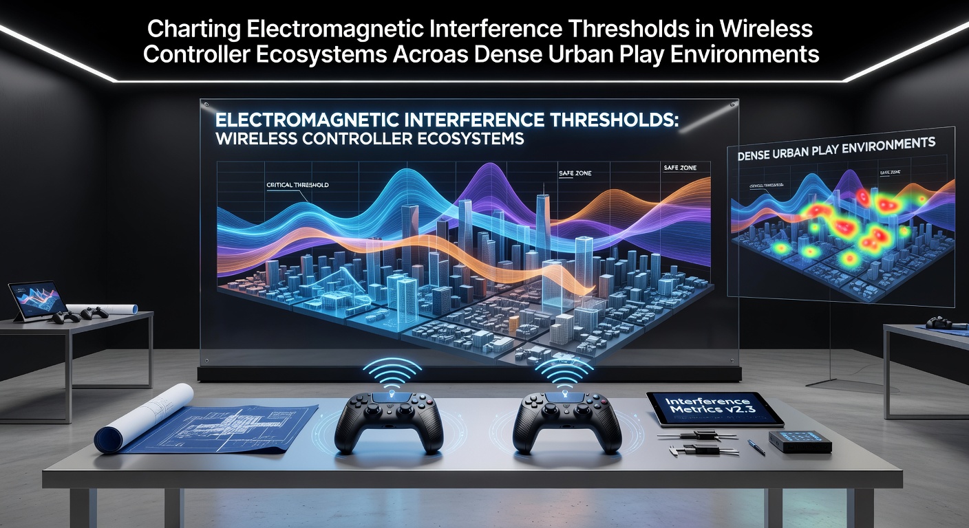 Wireless gaming controllers operating amid dense urban signal environments with multiple overlapping frequency sources