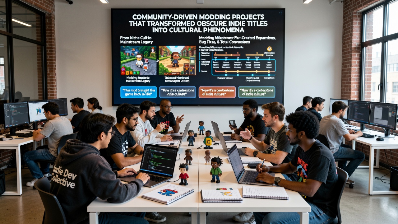 Detailed view of custom mod interfaces and code editors used in indie game modification communities