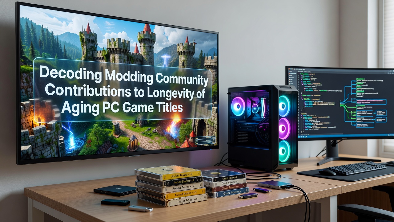 Modding community members collaborating on updates for a classic PC game title