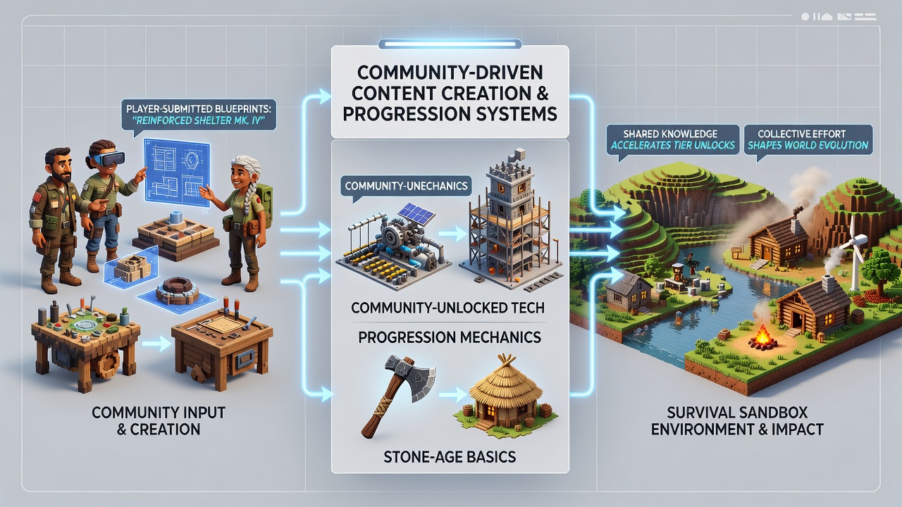Detailed view of user-created progression trees displayed on a community server dashboard
