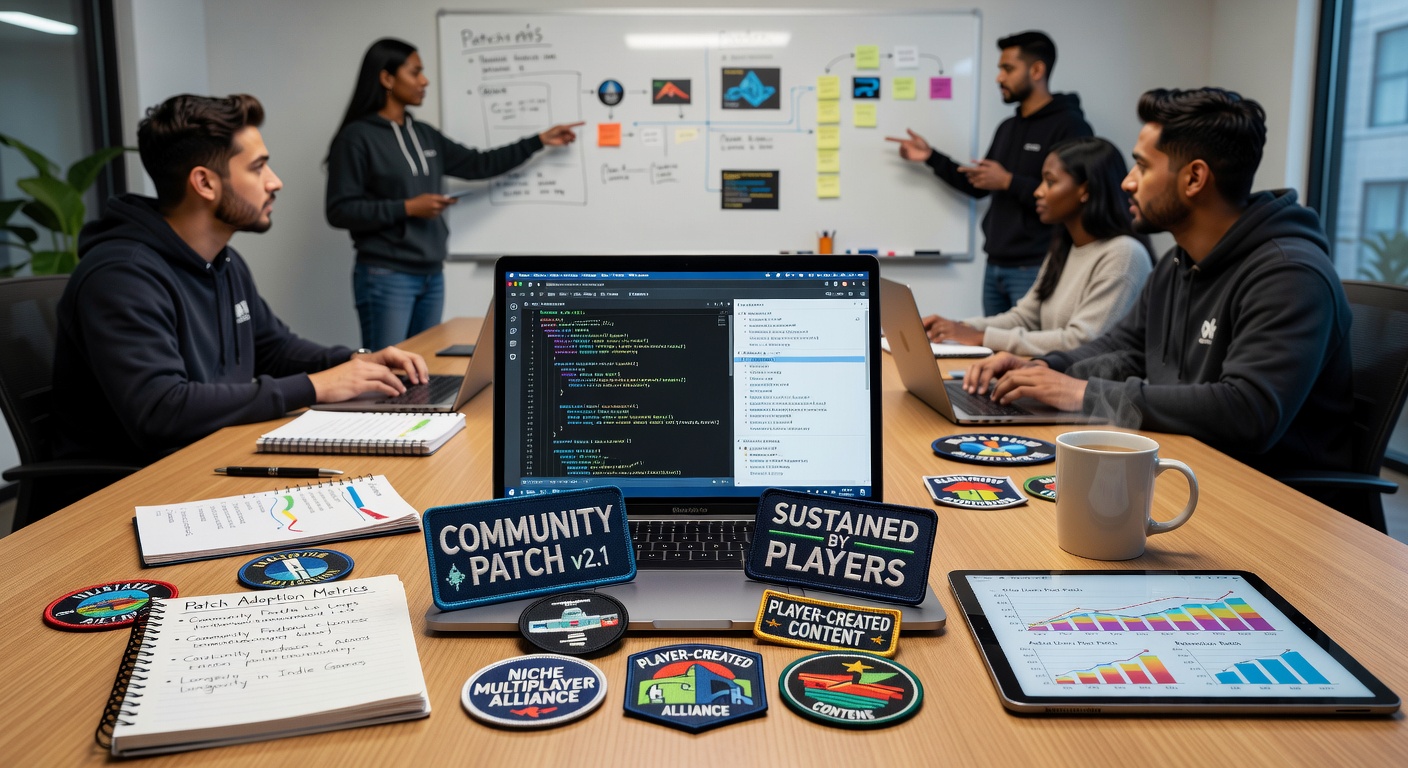 Community members collaborating on game patches for niche multiplayer titles